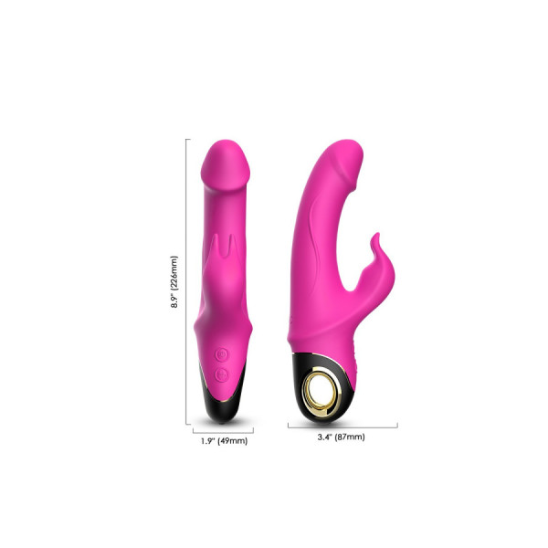 Vibromasseur Rabbit rose 9 modes de vibrations puissantes 